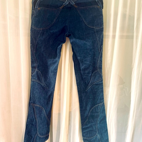 Dolce &Gabbana butterfly vintage low rise jeans - Picture 4 of 11